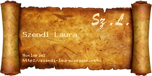 Szendi Laura névjegykártya